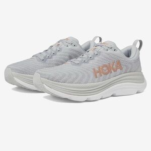 Hoka one one Gaviota 5 gray silver rose gold  good used condition 9B